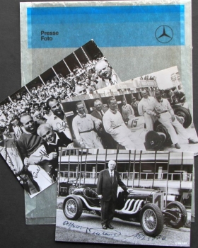 Alfred Neubauer Mercedes-Benz Racing Director Motorracing-Photoconvolut 1976 with original Autograph (9958)